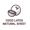 coco latex natural sheet